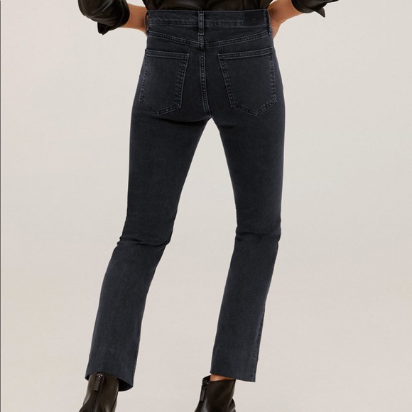 Mango Charcoal Straight Fit Jeans - Picture 3 of 8